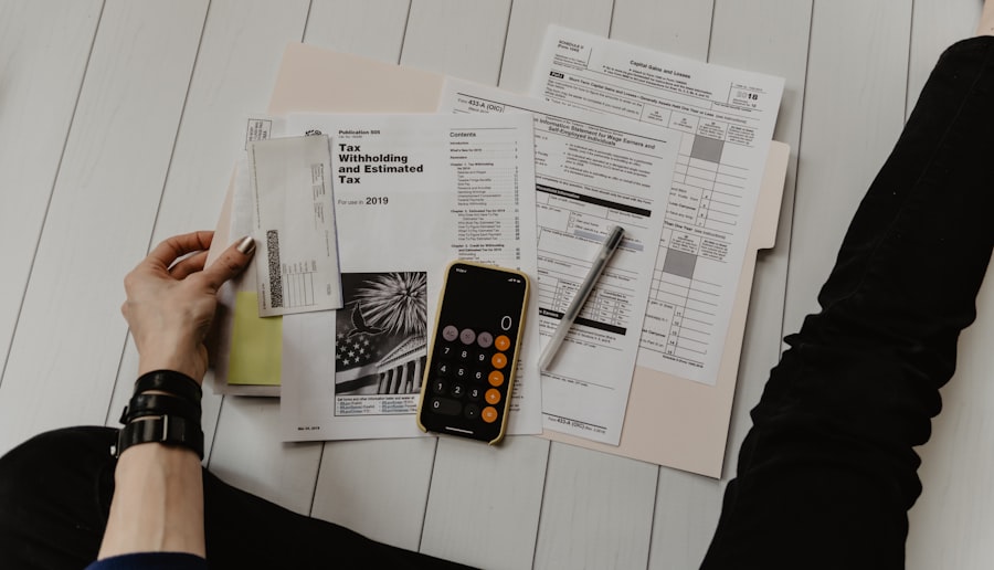Calculator and financial figures for fee analysis