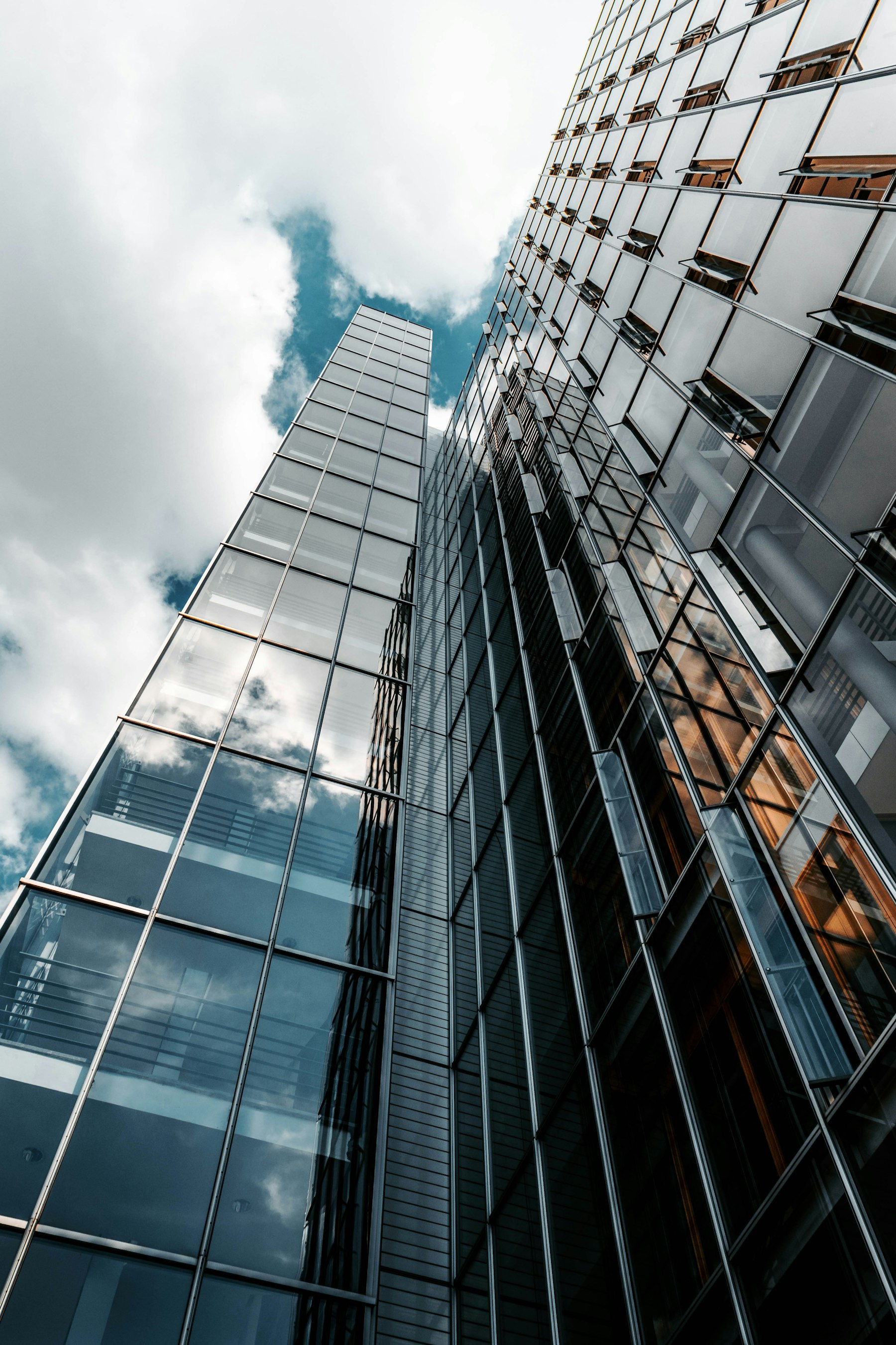 Modern glass office building